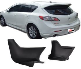 2009-2010 Mazda 3 Rear Bumper Lip Poly-Urethane 2pcs - BLR-MAZ3092PDS-PU