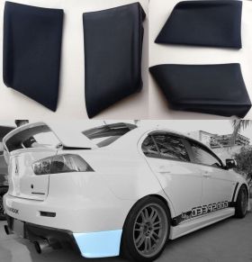 2008-2015 Mitsubishi EVO X EVO Polyurethane Rear Bumper Lip - IKN-BLR-MEVO102P-PU