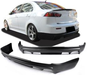 2008-2015 Mitsubishi Lancer JDM B Polypropylene Rear Bumper Lip - IKN-BLR-ML08B-PP