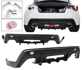 2013-2016 Scion FRS Type-T Polyurethane Rear Bumper Lip - IKN-BLR-SFRS13TOM-PU