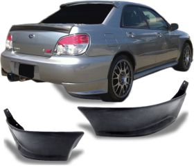 2002-2007 Subaru Impreza Rear Bumper Lip Poly-Urethane 2pcs - BLR-SI042-PU