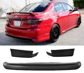 2011-2013 Toyota Corolla OEM Polypropylene Rear Bumper Lip - IKN-BLR-TCL11OE-PP