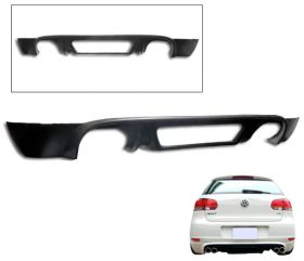 2009-2011 VW Golf 6 Rear Bumper Lip Rieger Style Poly-Urethane - BLR-VG09R-PU