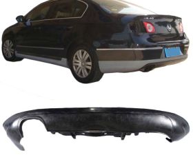 2006-2010 VW Passat Rear Bumper Lip R-Line Style Poly-Urethane - BLR-VP06R-PU