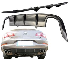 2008-2012 VW Passat CC R-Line Polypropylene Rear Bumper Lip - IKN-BLR-VWCC08RL-PP