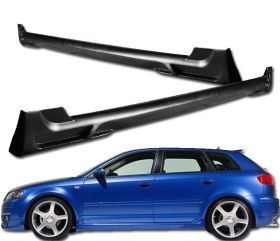2006-2008 Audi A3 Side Skirt ABT Style Poly-Urethane - BLS-AA306A-PU