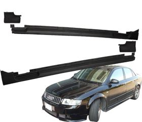 2002-2005 Audi A4 Type-A Poly-Urethane Side Skirt - BLS-AA402A-PU