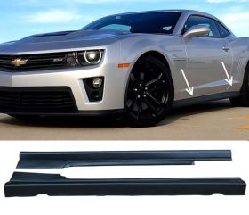 2010-2015 Chevy Camaro OEM Polypropylene Side Skirts - IKN-BLS-CC10ZL1-PP