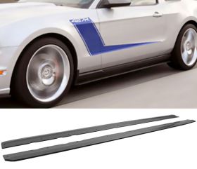 2005-2014 Ford Mustang Ikon Polyurethane Side Skirts - IKN-BLS-FM05IKC-PU
