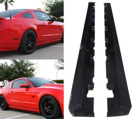 2010-2014 Ford Mustang Bottom Line Polyurethane Side Skirts - IKN-BLS-FM10LY-PU