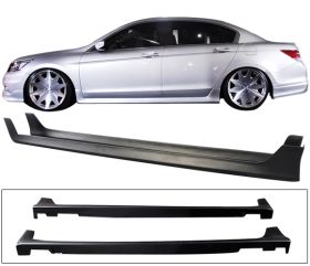 2008-2012 Honda Accord 4DR Sedan OEM Polypropylene Side Skirts - IKN-BLS-HA114OE-PP