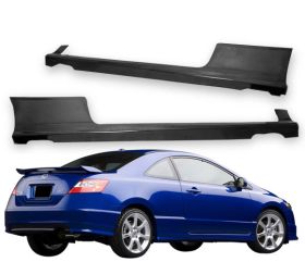 2006-2009 Honda Civic Side Skirt Type-S Poly-Urethane - BLS-HC062S-PU