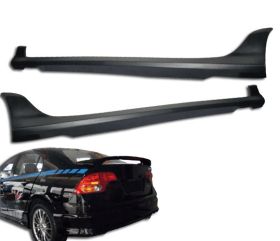 2006-2009 Honda Civic 4DR Side Skirt Type-S Poly-Urethane - BLS-HC064S-PU