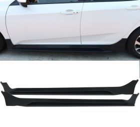 2016-2018 Honda Civic Sedan MG Style Side Skirts Black Polypropylene - BLS-HC16MG-PP