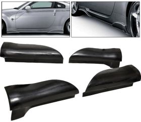2003-2008 Nissan 350z Side Skirt Poly-Urethane 4pcs - BLS-N350Z-PU