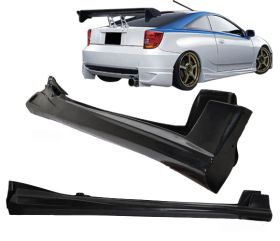 2000-2004 Toyota Celica Side Skirt Jp-Style Poly-Urethane - BLS-TC00JP-PU