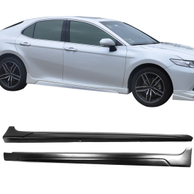 2018-2019 Toyota Camry Ikon Style Side Skirts Matte Black Polypropylene - BLS-TCA18IK-PP