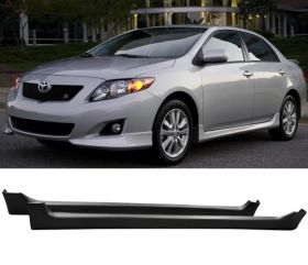 2009-2013 Toyota Corolla OEM Polypropylene Side Skirts - IKN-BLS-TCL09OE-PP