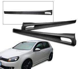2009-2011 VW Golf 6 Side Skirt Rieger Style Poly-Urethane - BLS-VG09R-PU