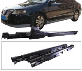 2006-2010 VW Passat Side Skirt R-Line Style Poly-Urethane - BLS-VP06R-PU