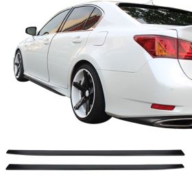 2016-2018 Lexus GS300 F-Sport Matte Black Side Skirts Pair Polypropylene - BLSS-LGS16FSK-PP