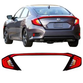 2016-2018 Honda Civic Sedan Trunk LED Middle Sequency Lights + Tail Lights Pair - CB-A011516