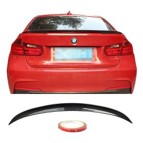 2012-2019 BMW 3-Series F30 P Style Trunk Spoiler Lip Wing-Carbon Fiber - CB-A011649