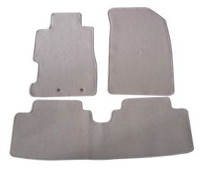 2002-2005 Honda Civic Si Hatchback Floor Mats Front & Rear Beige-Nylon 3PC - CP004BG