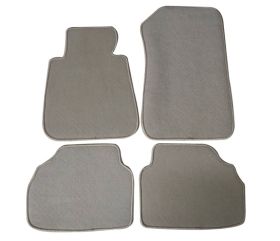 2005-2009 BMW 3-Series E90 Sedan Floor Mats Carpet Front & Rear Beige 4PC-Nylon - CP013BG