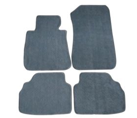 2005-2009 BMW 3-Series E90 Sedan Floor Mats Carpet Front & Rear Grey 4PC-Nylon - CP013GR