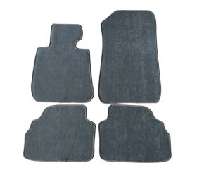 2007-2012 BMW 3-Series E92 Coupe Floor Mats Carpet Front & Rear Grey 4PC-Nylon - CP019GR