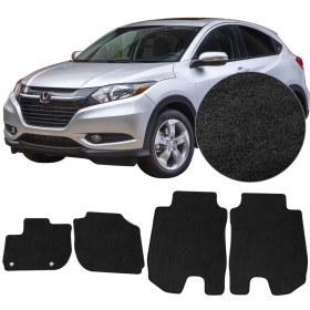 2016-2018 Honda HRV Black Floor Mats Front Rear 4PCS Set Carpet - CP094BK