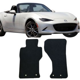 2016-2018 Mazda MX-5 Miata Floor Mats Carpet Front & Rear 2PC-Nylon - CP121BK