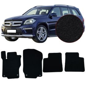 2006-2012 Mercedes GL Black Nylon Front Rear Floor Mats Carpets 4PC - CP141BK