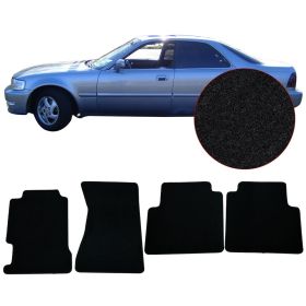 1998 Acura TL Black Nylon Front Rear 4PC Floor Mats Carpets - CP143BK