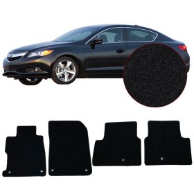 2013-2017 Acura ILX Black Nylon Front Rear Floor Mats Carpets 4PC - CP144BK