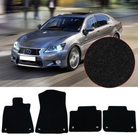 2013-2017 Lexus GS350 Floor Mats Carpets Front & Rear 4PC Black Nylon - CP175BK