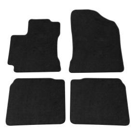 2014-2018 Toyota Corolla Black Nylon Floor Mats Carpet 4 Pieces Set - CP190BK