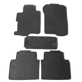 2008-2012 Honda Accord Sedan Latex All Weather Floor Mat Carpet Black - CPB-HA084-BK