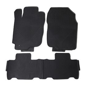 2013-2019 Toyota RAV4 Latex All Weather Floor Mat Black - CPB-TRAV413-BK