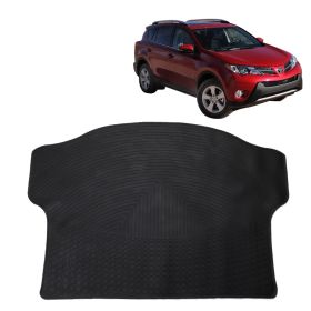 2013-2019 Toyota RAV4 Latex All Weather Rear Trunk Floor Mat Black - CPBT-TRAV413-BK