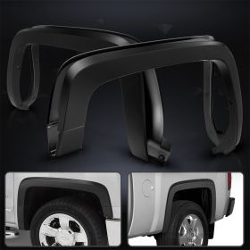2014-2018 Chevrolet Silverado 1500 OE Style Trunk Fender Flares Polypropylene - FF-CSV14OE-BK