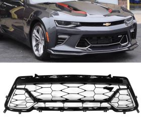 2016-2018 Chevrolet Camaro 50th Anniversary Front Lower Grille Black - GR-CCMR16SS50L-BK