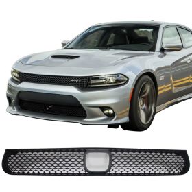 2015-2016 Dodge Charger SRT8 SRT8 Front Lower Grille With Adaptive Cruise Control Black - GR-DCHR15SRT-ACC-A