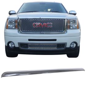 2007-2014 GMC Sierra 1500 Denali Front Hood Guards Molding - GR-GS07DNLHD-CH