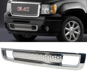 2007-2013 GMC Sierra 1500 Denali Front Guards Lower Grill Grille - GR-GS07DNLLW-CH
