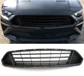 2018-2019 Ford Mustang Front Upper Grid Grille Matte Black ABS - HG-FM18MDV-U