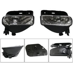2002-2006 Cadillac Escalade OE Front Fog Lights Clear Lens Pair - LHF-CDES02OE-C