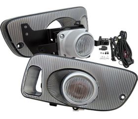 1992-1995 Honda Civic Hatchback JDM Clear Fog Lights With Switch - LHF-HC923C