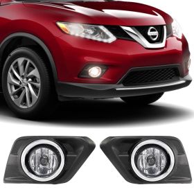 2014-2016 Nissan Rogue X-Rail Fog Lights Driving Lights Lamps Pairs - LHF-NROG14OE